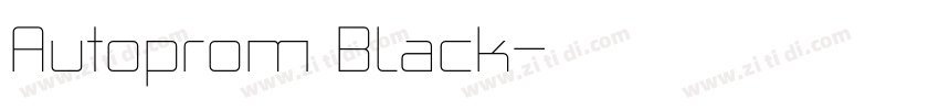 Autoprom Black字体转换 Autoprom Black字体转换